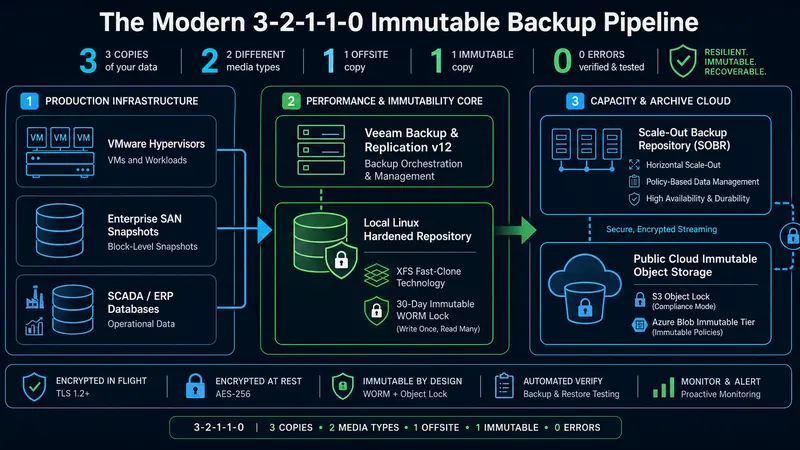 Immutable backup and cloud archive architecture