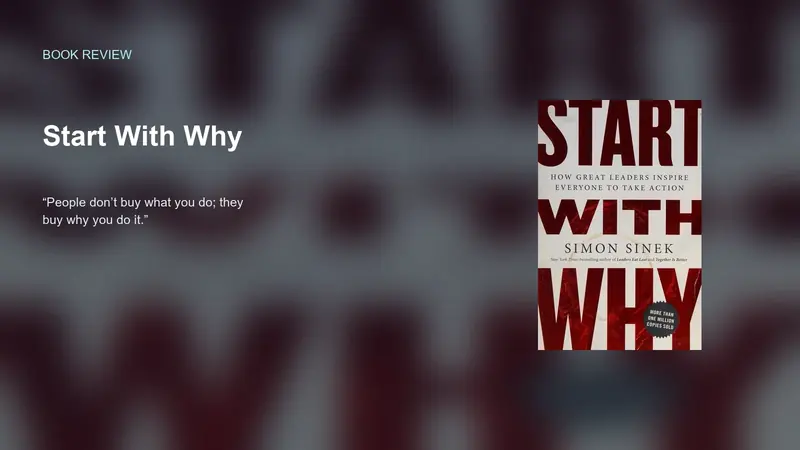 Start With Why — Meaning Before Messaging